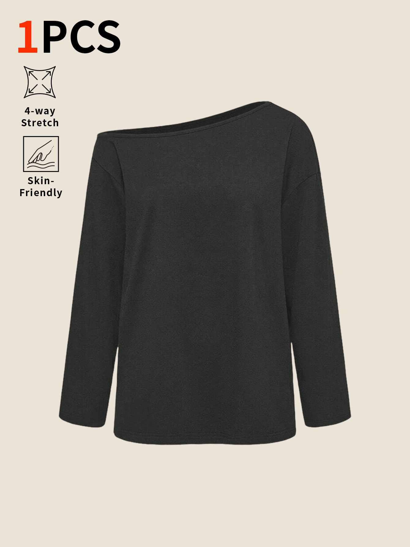 Base Layer Top - Camiseta de manga larga holgada de