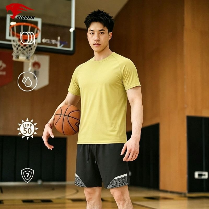 Compression Shorts Athletes - Conjunto Deportivo, Camiseta Ajustada con Cuello