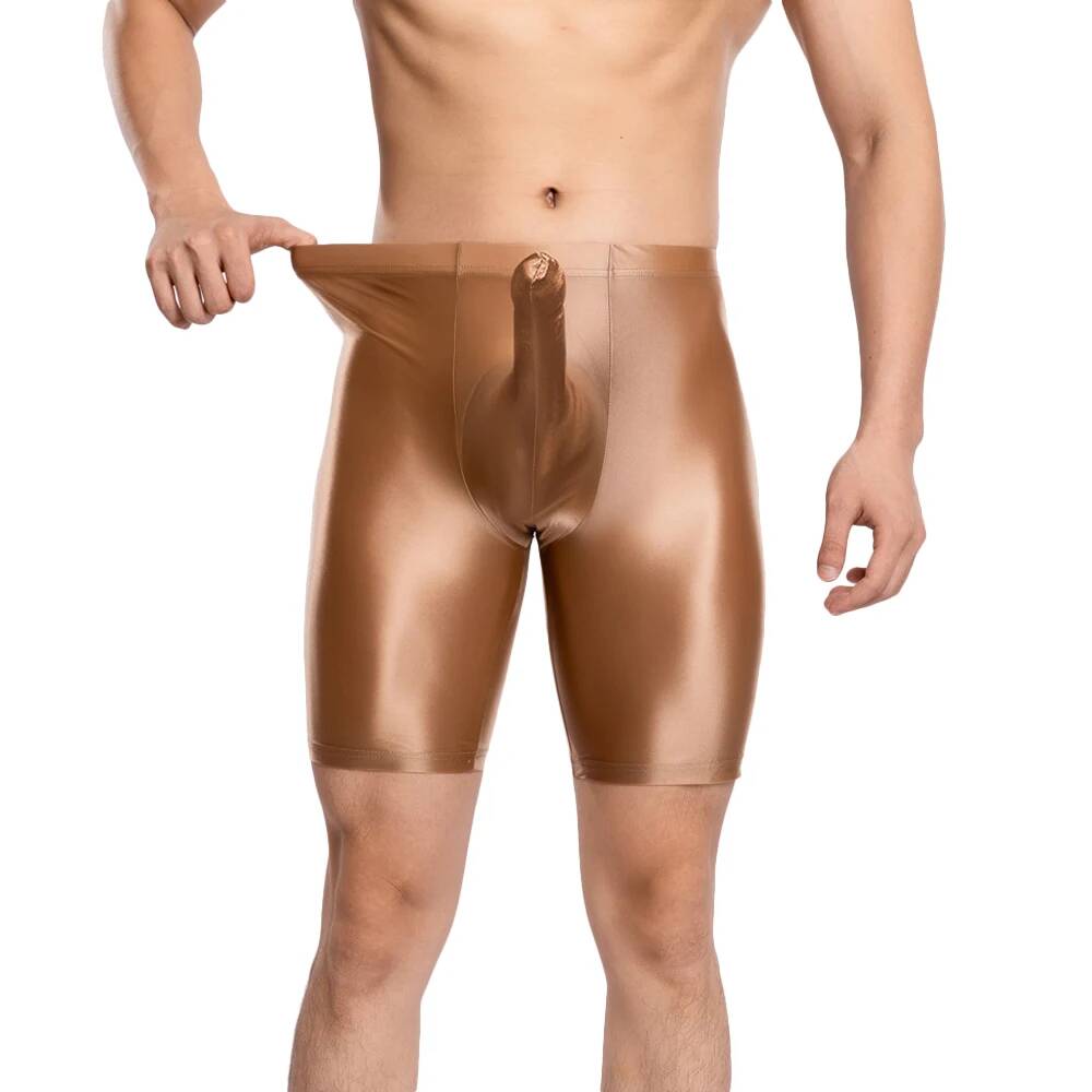 Pouch Boxer Pouch - Pantalones elásticos de satén liso para