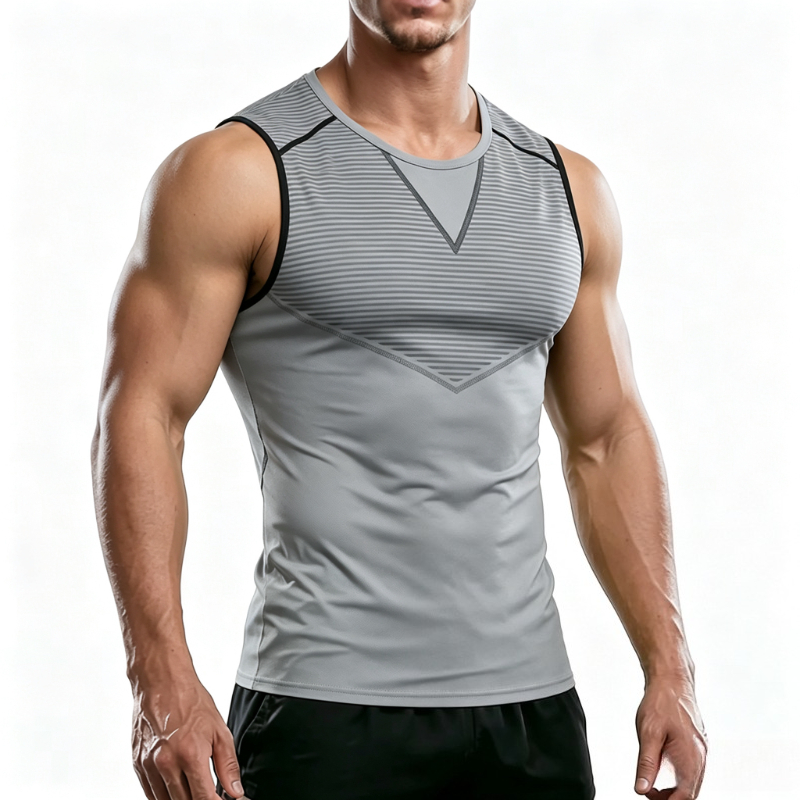 T Shirt Tight Fit - Camisetas sin mangas para hombre, camiseta