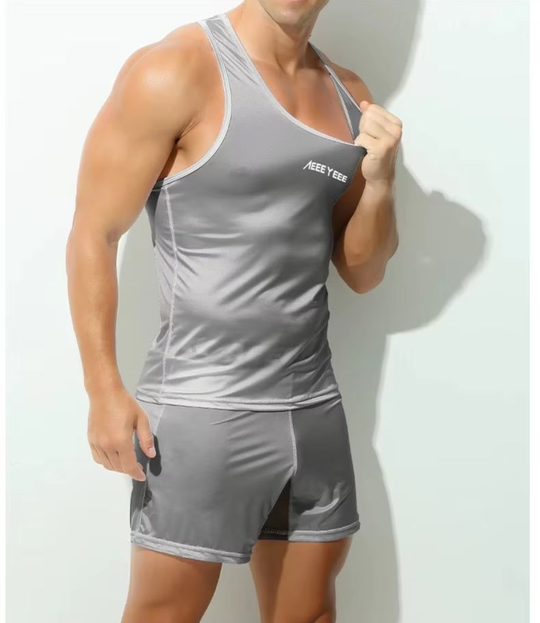 Mesh Sport Boxer - Ropa interior para hombre, bóxer gris
