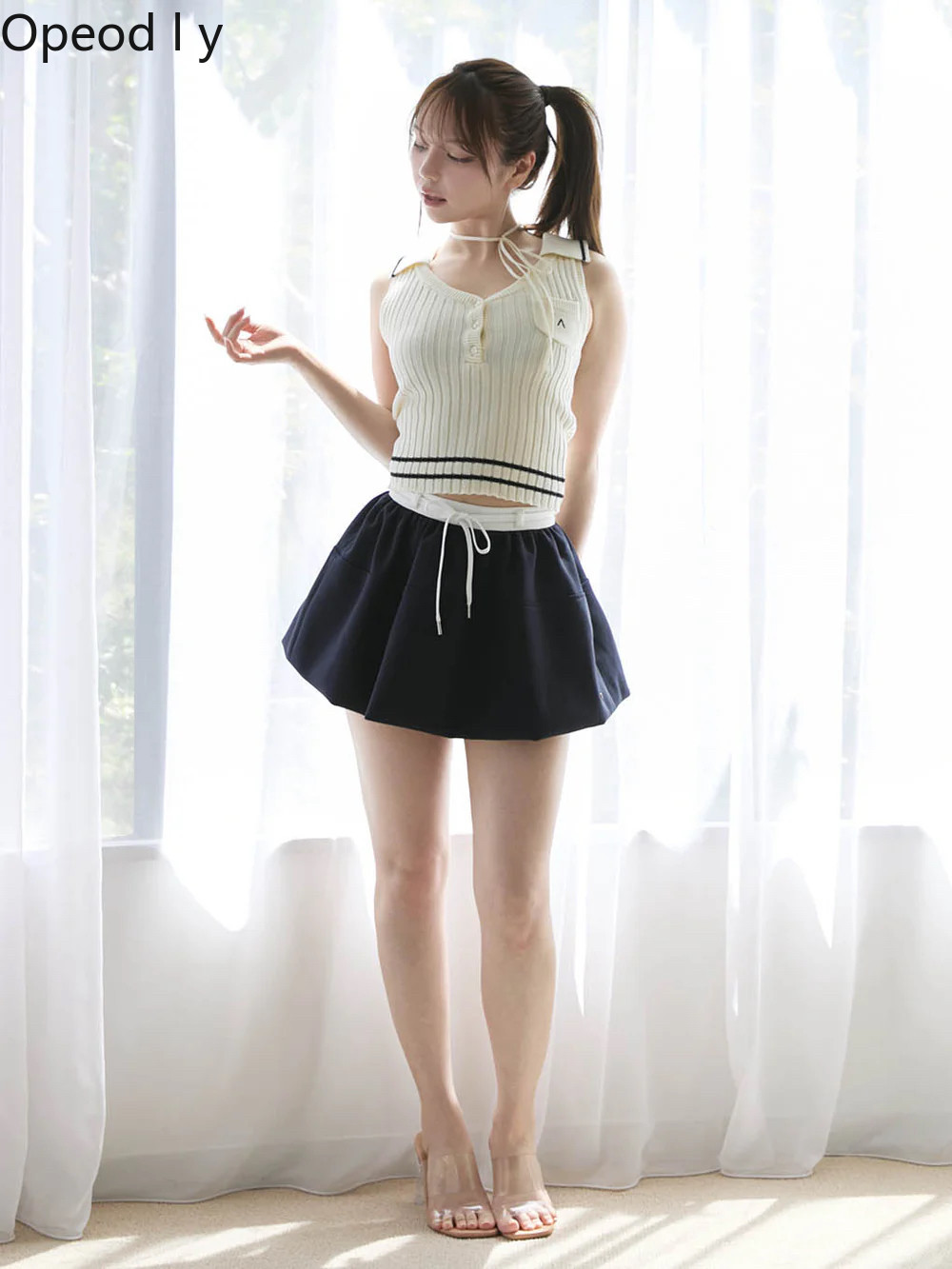 Suspender Tank Top - Top de punto sin mangas con