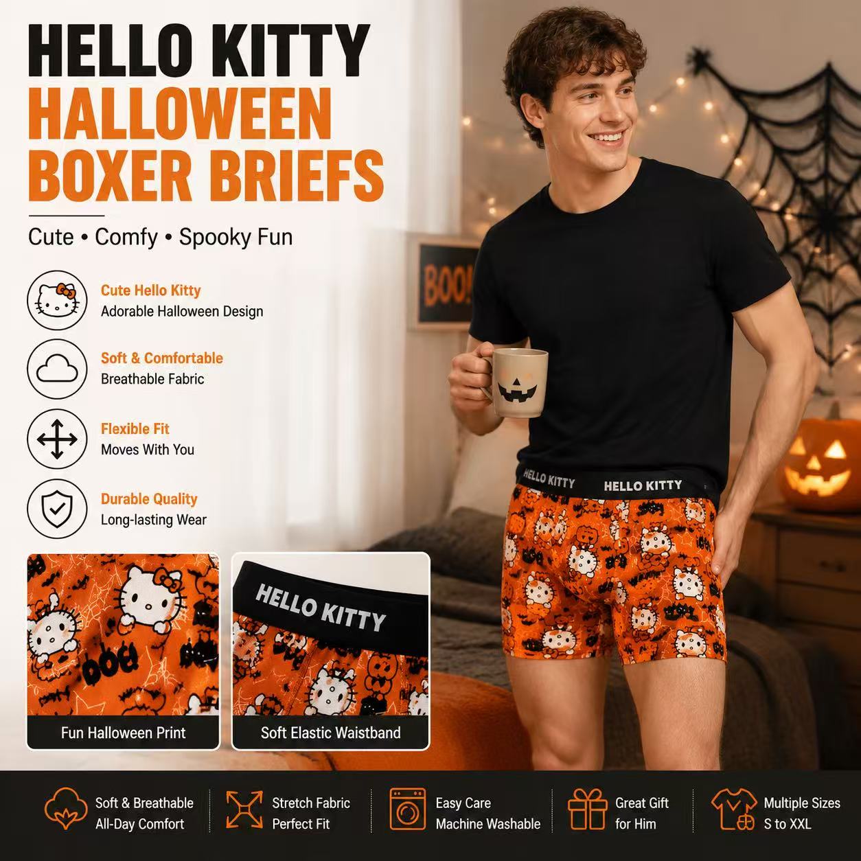Quick Dry Underwear - Calzoncillos Deportivos para Hombre con Estampado