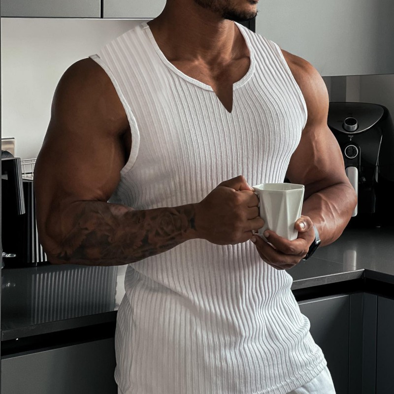 Novedad de verano, chaleco con - Undershirt Crew Neck reseña y precio