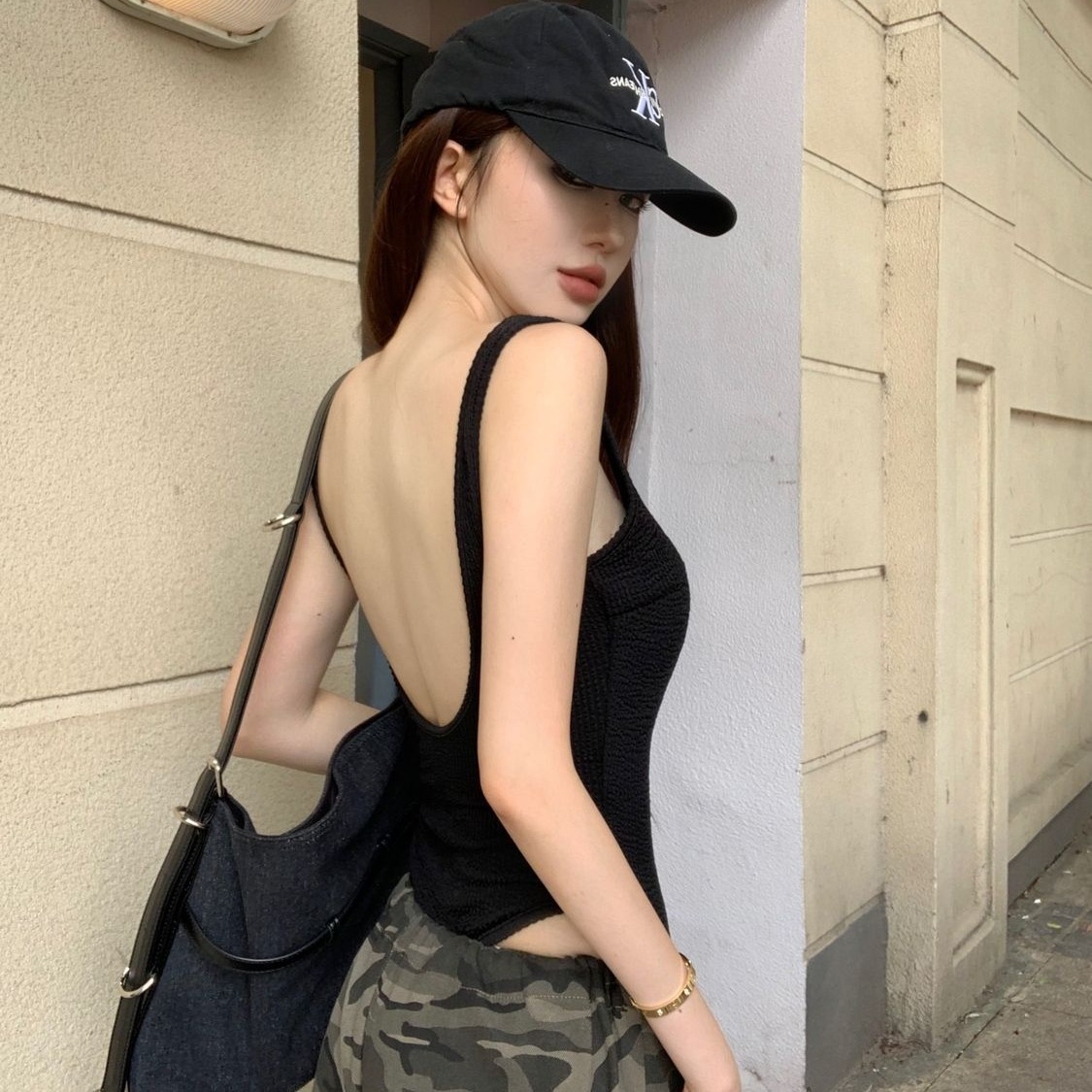 Body negro con tiras, mono Sex - Tank Top Ribbed reseña y precio