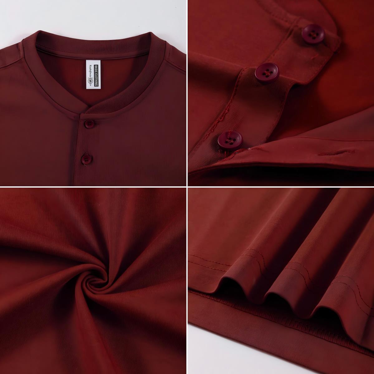 Camisa Henley de algodón liso  - Undershirt Crew Neck reseña y precio