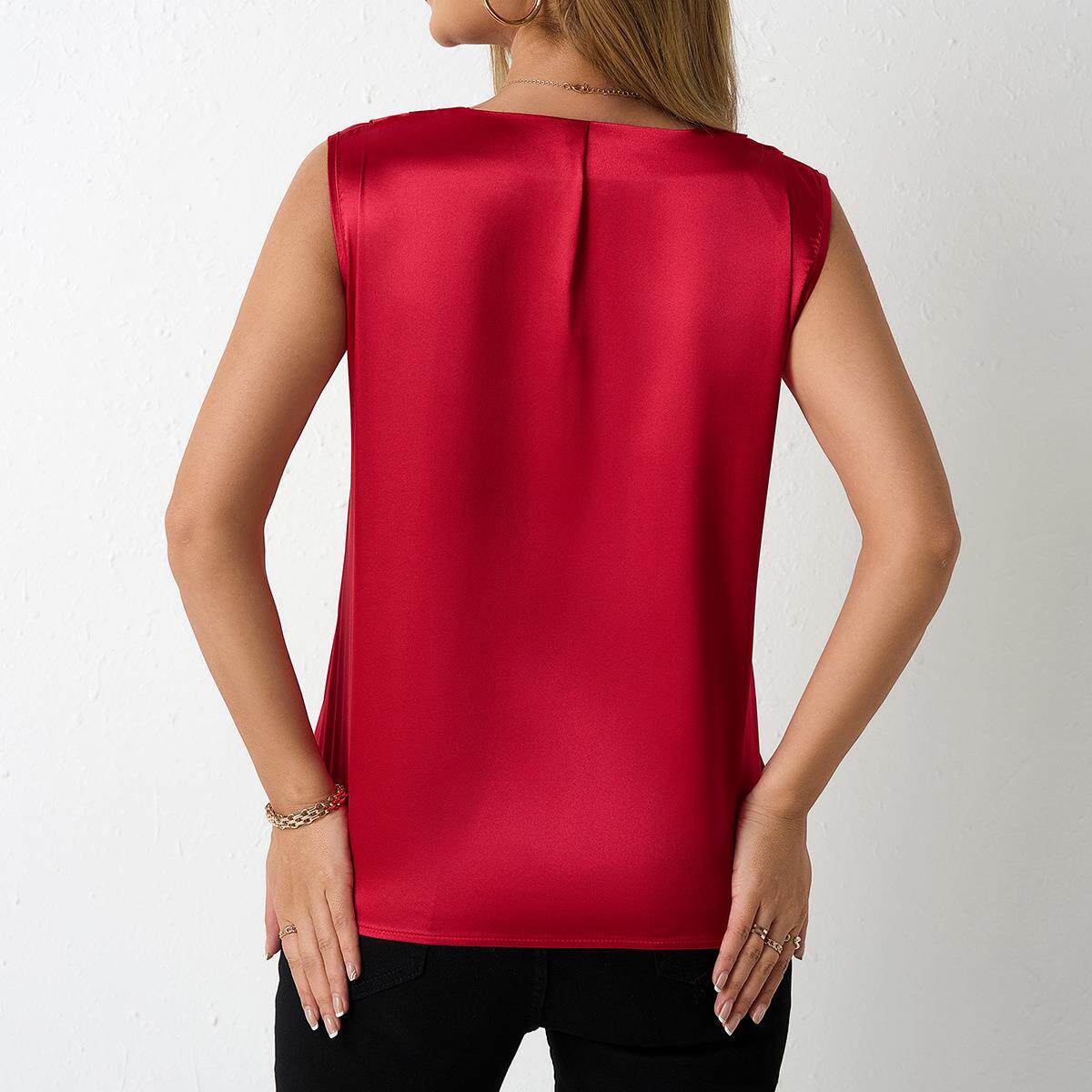 Top de satén elegante para muj - Base Layer Top reseña y precio