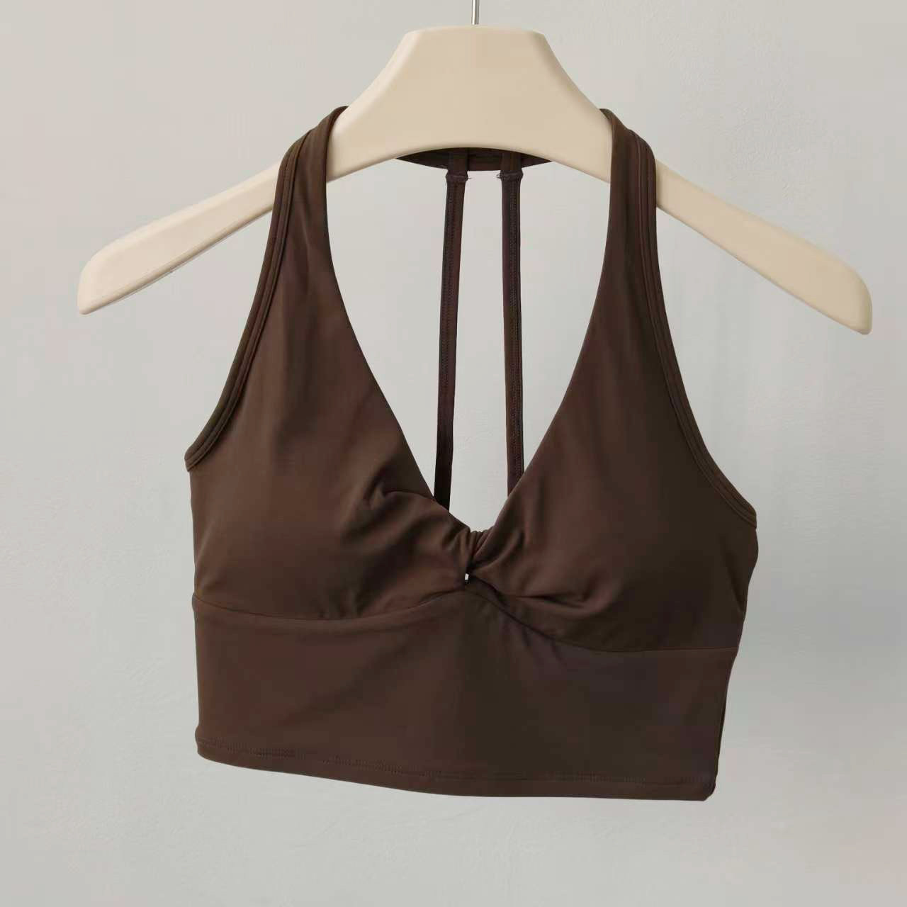 Sujetador deportivo largo con  - Suspender Tank Top reseña y precio