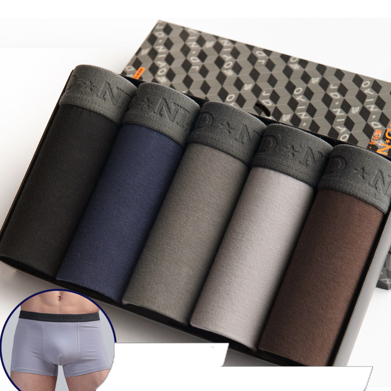 5 unids/lote de ropa interior  - Boxer Brief Pack Cotton reseña y precio