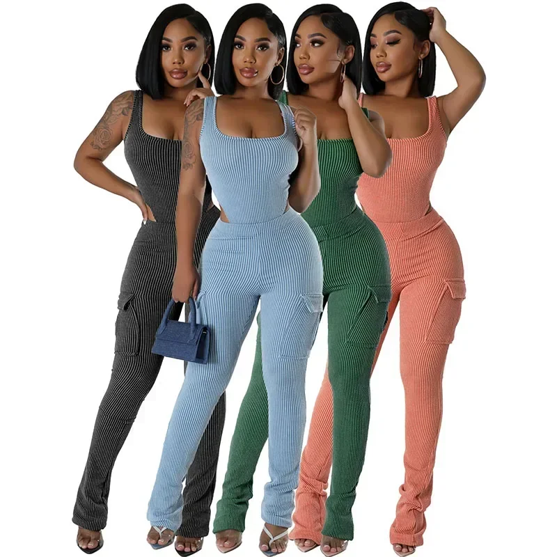 Conjunto de dos piezas de punt - Tank Top Ribbed reseña y precio