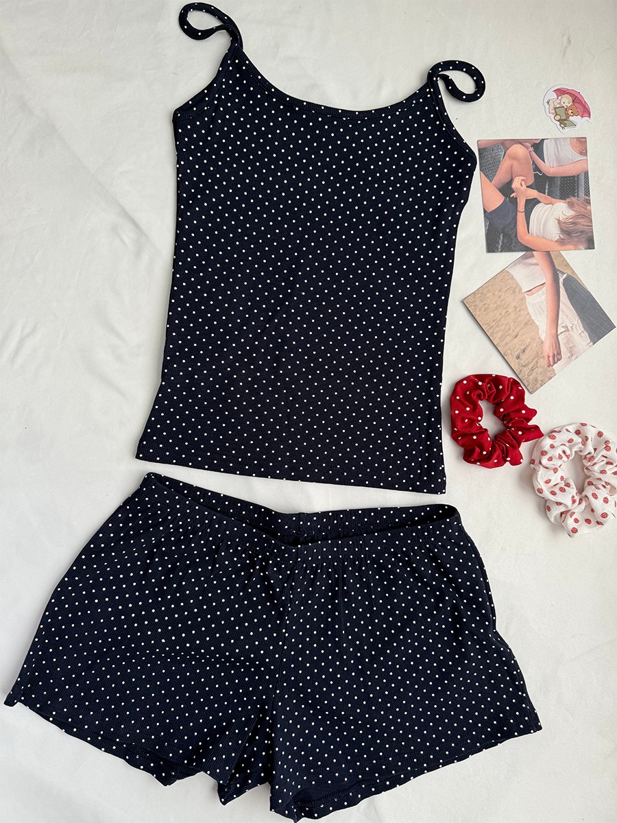 Conjunto de Shorts Acanalados  - Tank Top Ribbed reseña y precio