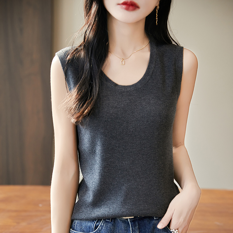 WinvyNee - Camiseta sin mangas - Tank Top Ribbed reseña y precio
