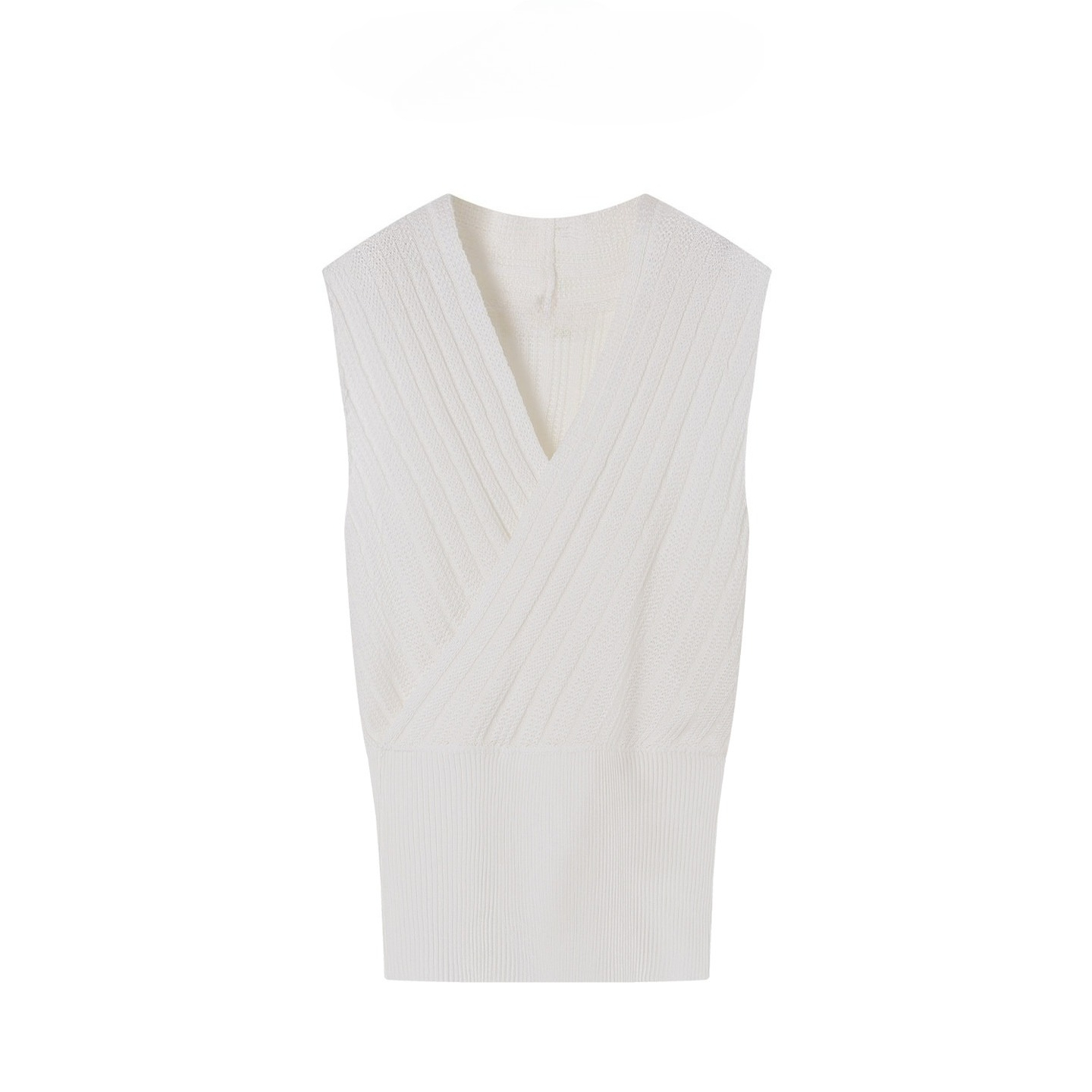 Chaleco de punto sin mangas pa - Tank Top Ribbed reseña y precio